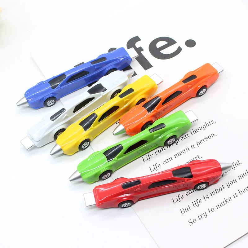 1pcs Creative Sports Car Ballpoint Pen Material Escolar Blue Ink Writing Pen Stationery Office School Supplies