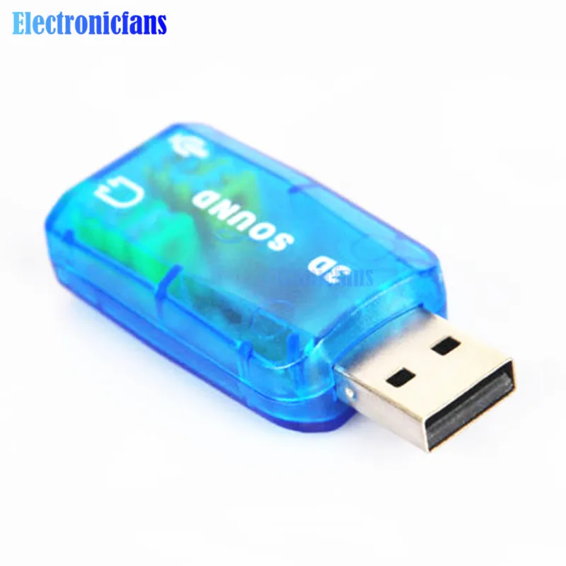 4188 Chipset USB 2.0 to 3D AUDIO SOUND CARD ADAPTER VIRTUAL 5.1 CH Sound Track