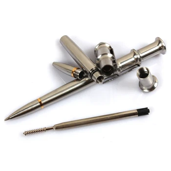 5pcs Personal security full stainless steel tactical pens outdoor self defense pen gift pen defense supplies Edc pen travel kit