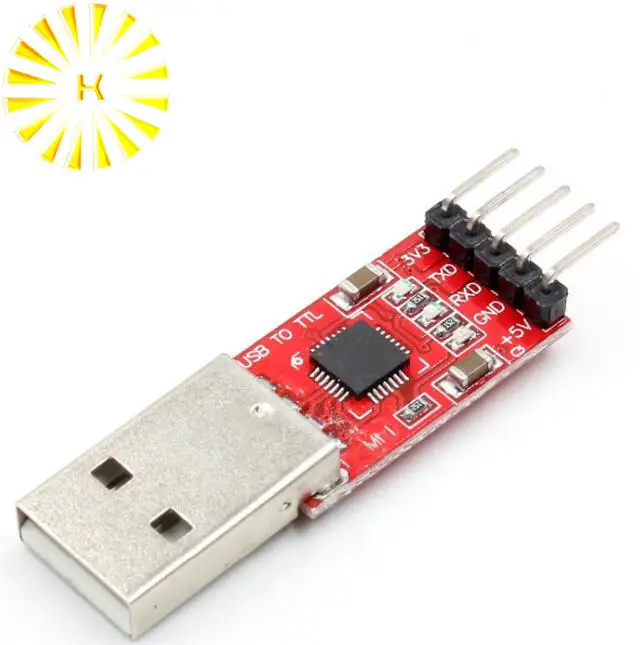 1pcs CP2102 module USB to TTL serial UART STC download cable PL2303 Super Brush line upgrade(RED)