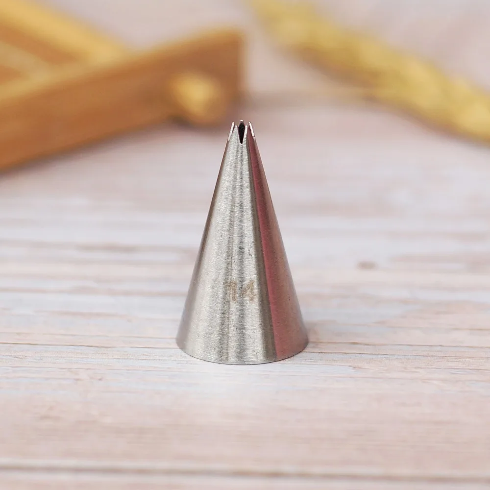 #13-18 Open Star Icing Nozzle Stainless Steel Small Size Piping Tip Cake Decorating Tips Royal Icing Pastry Tip Tools Bakeware