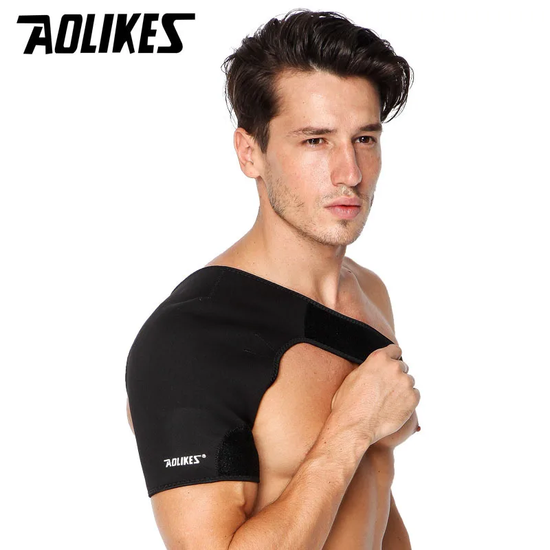 AOLOKES supporto per spalla Brace Wrap Protector braccio destro/sinistro dolore articolare lesioni tracolla Tennis attrezzature per l\'allenamento