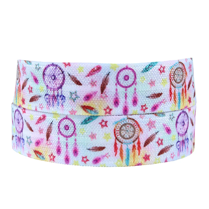 

FLRA ElasticRainbow unicorn fold over elastic ribbon for baby headband