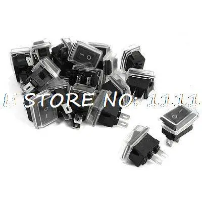 

20Pcs 2 Pin 2 Position SPST Waterproof Soldering Snap in Rocker Switches