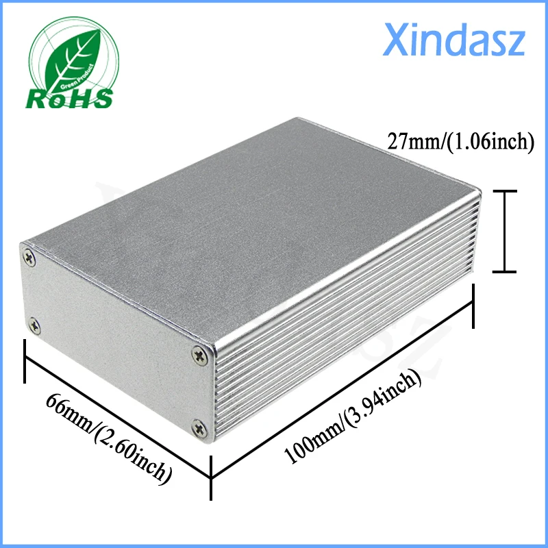 (10pcs/Lot)100*66*27mm(L*W*H)2014 New Aluminum Enclosure, Aluminum extrusion enclosure electronics