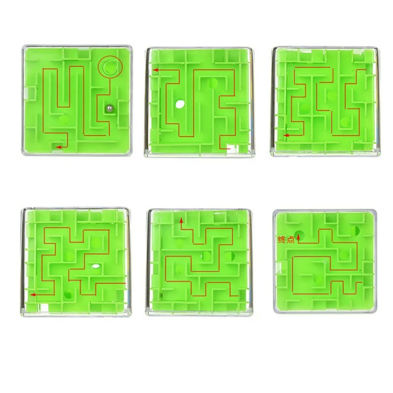 Labirinto labirinto cubo brinquedo de mão labirinto estéreo bola de rolamento brinquedos desafiadores crianças brinquedo de quebra-cabeça rotativo