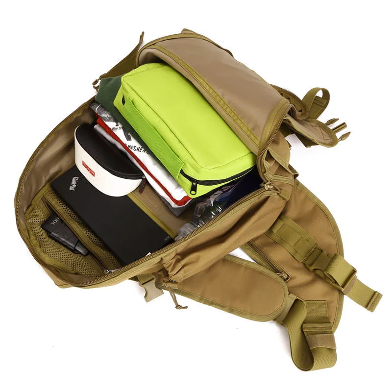 Men Tactical Backpack Single Shoulder Bag Chest Molle Crossbody Outdoor Camping Sling Waterproof Laptop Hunting Fishing Bags