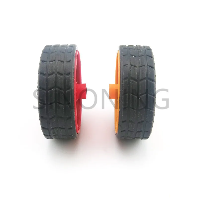 100pcs Rubber Wheels Tyres Car Toys Wheels 30mm for Remote control car Making Kids Vehicles Toy RC Spare Parts image 5