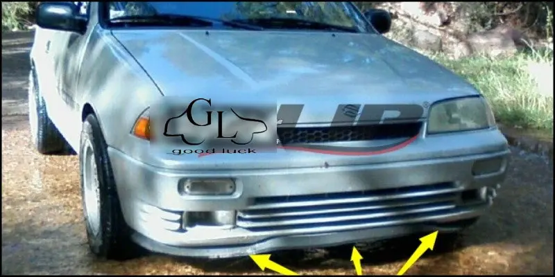 Bumper Lip Deflector Lips For Suzuki Cultus Crescent / Baleno / Esteem Front Spoiler Skirt For TG Fans Tuning / Body Kit / Strip