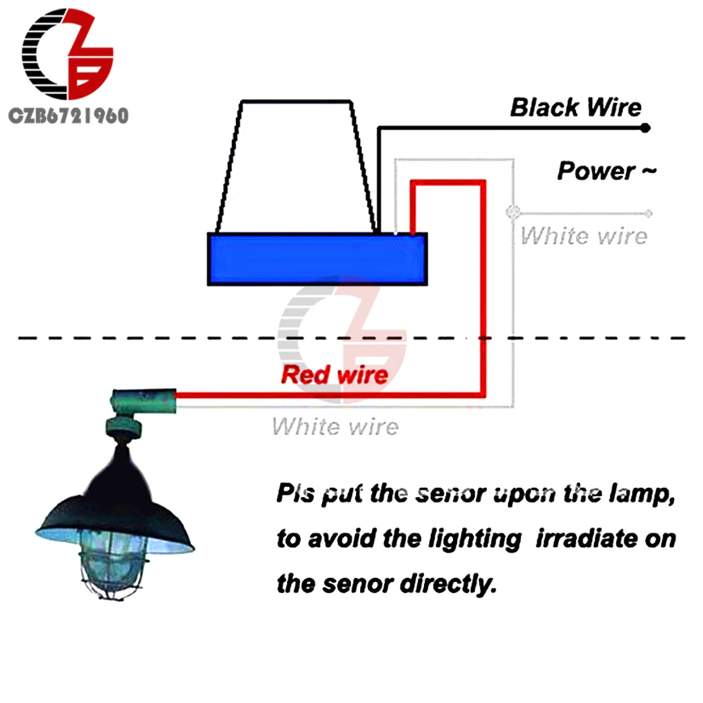 AC 220V DC 12V 24V Switch Automatic Auto On Off Photocell Street Light Switch 10A Photoswitch Sensor Control Light Switch