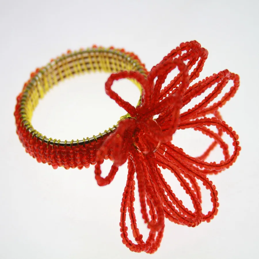 

free shipping beaded wedding flower napkin ring, napkin holder, decoration napkin ring