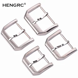 Stainless Steel Watch Strap Clasp 16mm 18mm 20mm 22mm Polished Brushed High Quality Silver Watchband Accessories Tang Pin Buckle