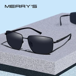 MERRYS DESIGN Men Classic Luxury Brand Sunglasses HD Polarized Sun glasses For Driving TR90 Legs UV400 Protection S8282