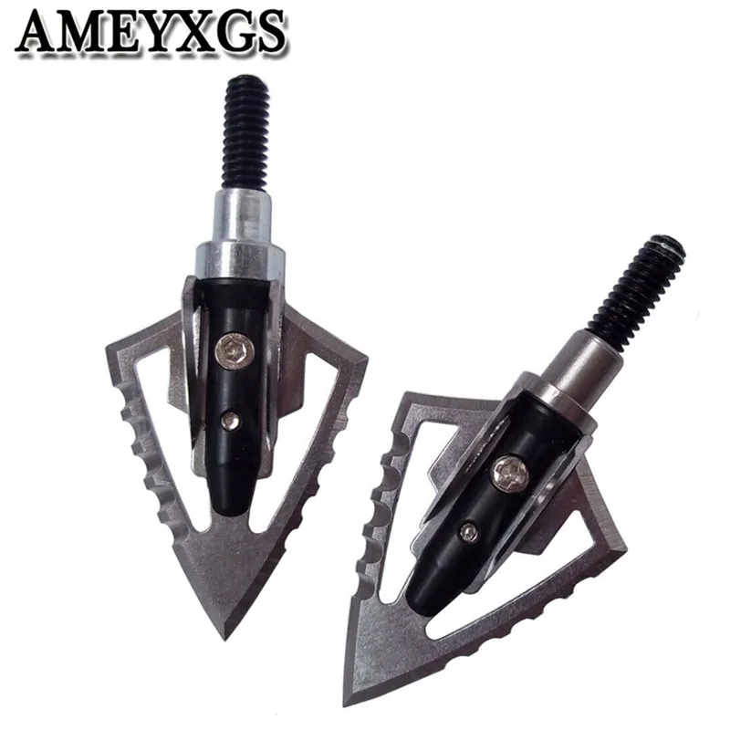 

6/12 100 Grain Archery Fixed Blades Broadheads Sharp Arrowheads Arrow Points For Arrow Outdoor Shooting Sports Accessories