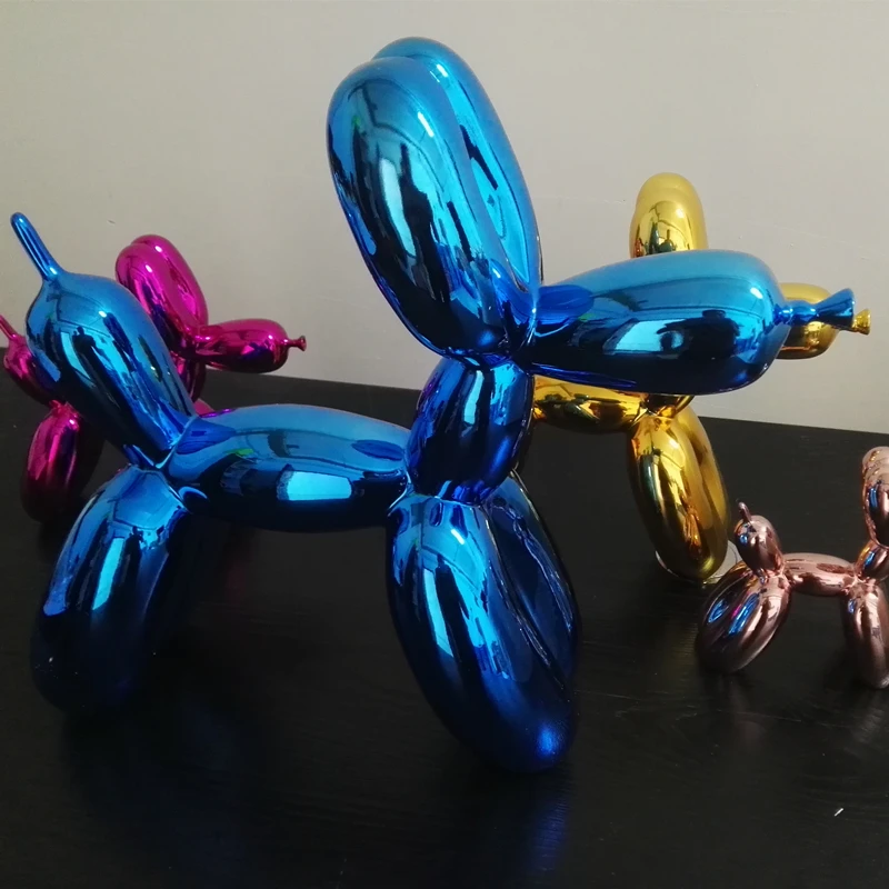 Newly Produced 47CM Wide Super Large American Pop Art Resin Craft Balloon Dog Figurine Statue Balloon Dog Love Gift,  Xmas Gift