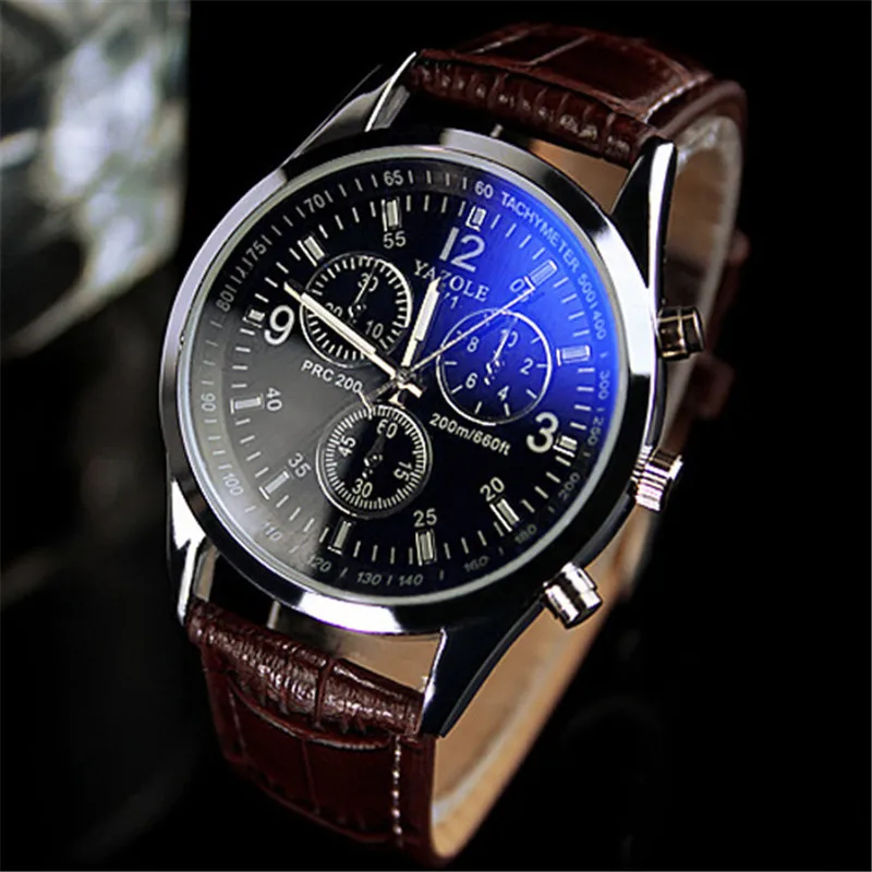 YAZOLE 2022 Mens Watches Top Brand Luxury Famous Bracelet Male Clock Leather Strap Quartz Wristwatch relógio masculino montre