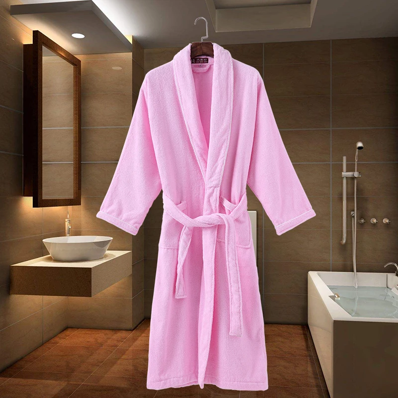 Summer Bathrobes Men Hooded Lovers Warm Couple Sleepwear Robe Women Lady 100% Cotton Nightwear Robes Male Soft Bathrobe Winter