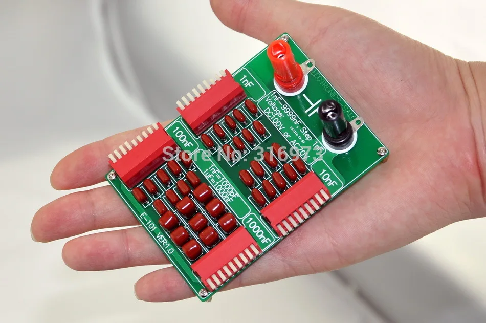 1nF to 9999nF Step-1nF Four Decade Programmable Capacitor Board.