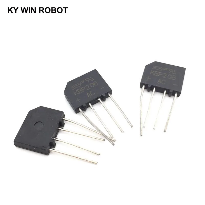 5PCS 2A 600V DIP-4 diode bridge rectifier KBP206