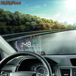 Car OBD 2 HUD Windscreen Projector Overspeed Warning GPS Head Up Display For Mini Cooper R50 R52 R53 R55 R56 R57 R60 R61