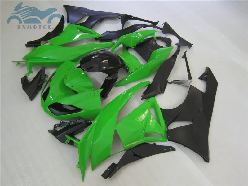 High quality fairings kit for KAWASAKI Ninja 2009 2010 2012 ZX6R full motorcycle sports fairing set ZX6R 09-12 green black parts