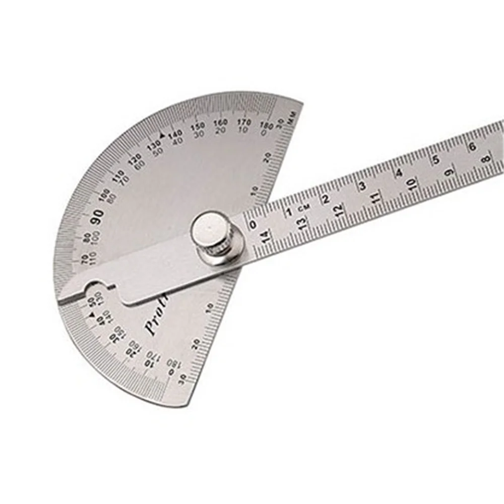 150mm stainless Steel 180 degree Measuring Ruler Tool Angle Protractor Ruler measure tools