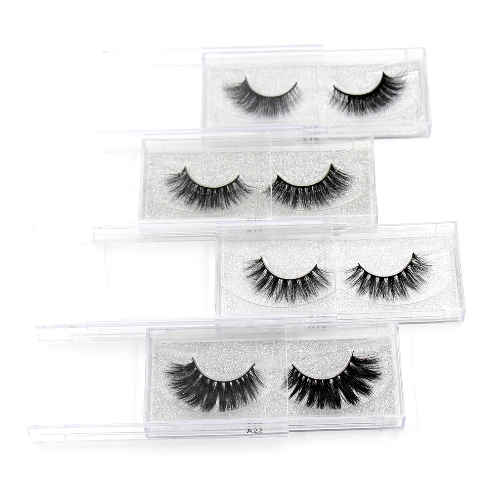 LEHUAMAO Mink Eyelashes Natural volume False Eyelashes Long Crisscross Eyelash cruelty free Makeup thick Full Strip Mink Lashes