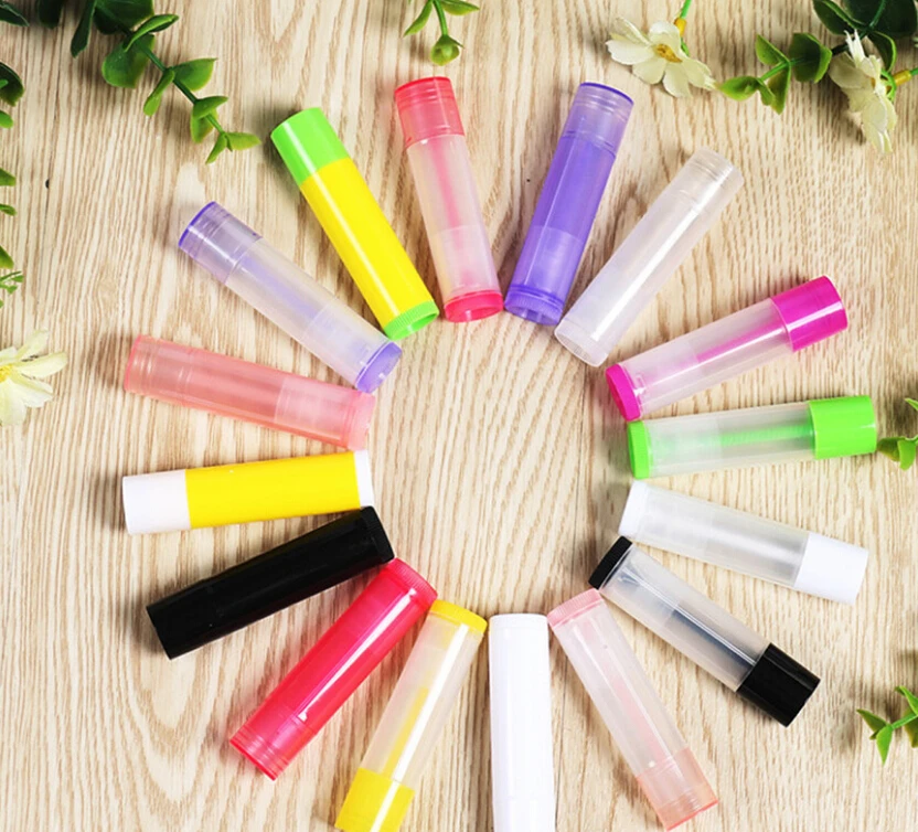 5cc Lip Balm Tube, 5ml plastic lipbalm tubes, 5g Colorful Lipstick fashion Tubes 1000pcs