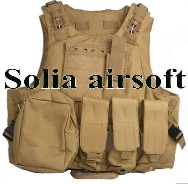 Tactical wire steel molle plate carrier hunting vest WIRE-STEEL-IN Sand