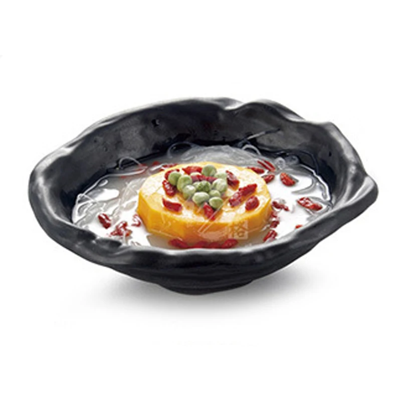 Imitation Porcelain Frost Melamine Dinnerware Oval bowl Japanese Restaurant Chaos Big Bowl A5 Melamine Bowls Melamine Tableware