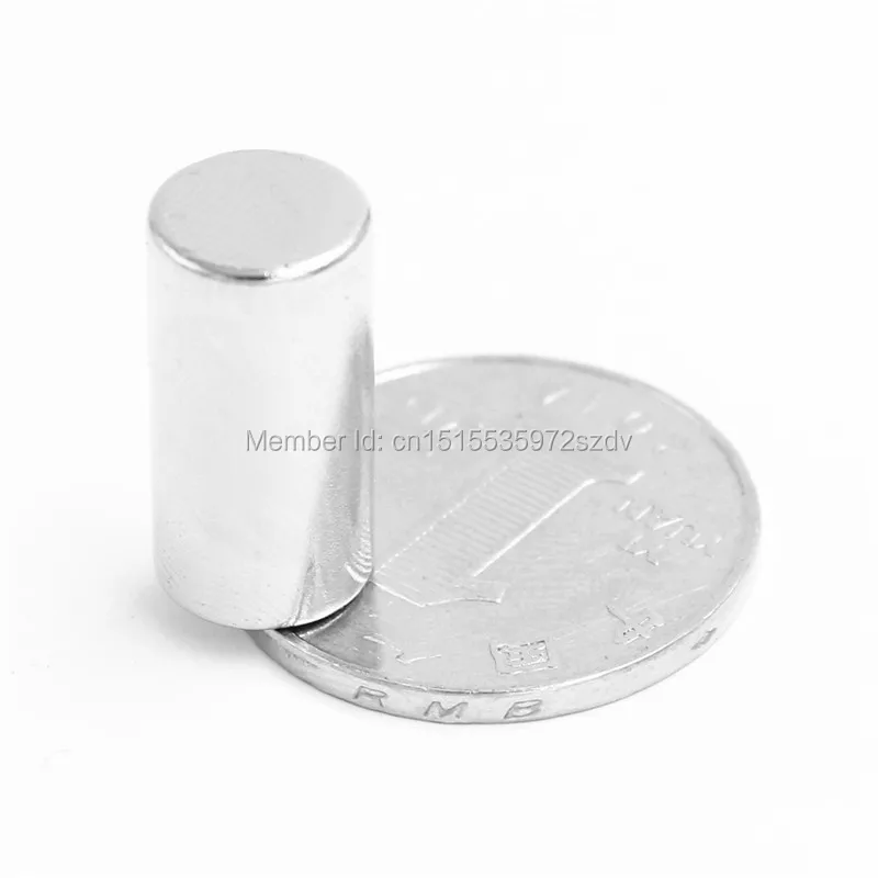 200pcs Strong Round Dia  10mm x 20mm N35 Rare Earth Neodymium Magnet Art Craft Fridge