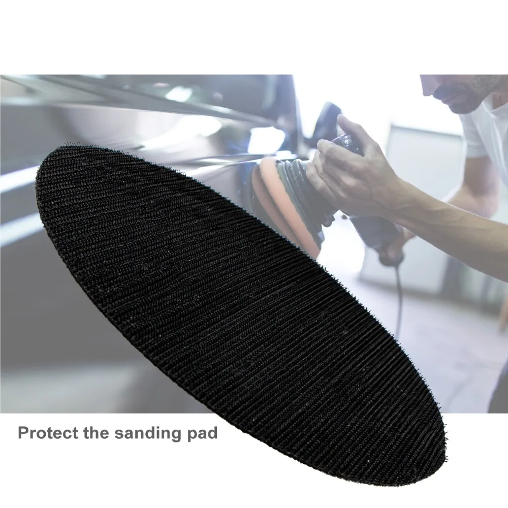 2 Pcs 5 Inch Móc và Vòng Lặp Giao Diện Đen Pad Bảo Vệ Đĩa Công Cụ Điện Phụ Kiện