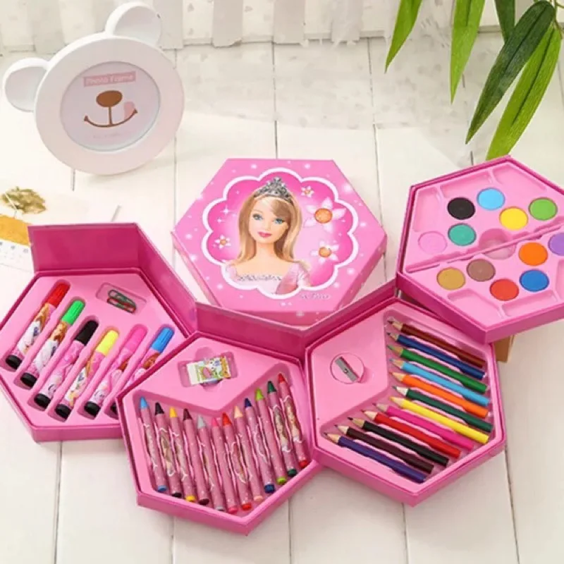 

46pcs watercolor pencil combination painting suit pen child color pen gift box stationery set to give children a holiday gift