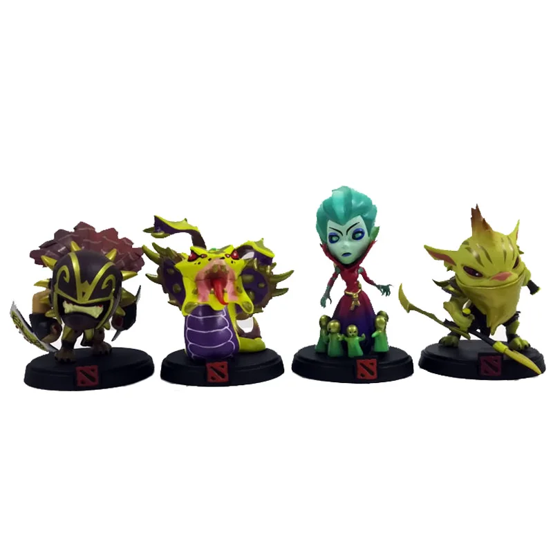 4pcs/Set Dota 2 Game Figure Krobelus & Strygwyr & Gondar & Lesale Model Toys