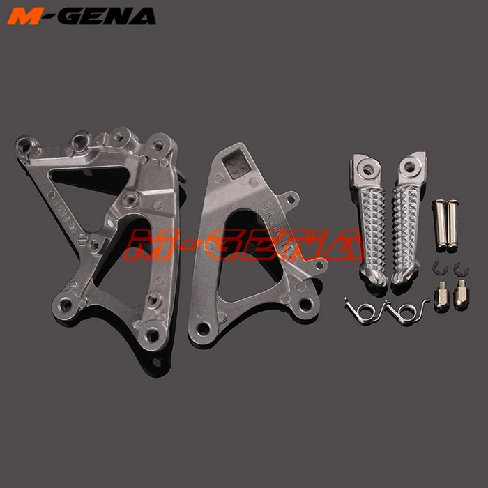 Front Footpegs Foot Pegs Footrest Pedals Bracket For YZF1000  R1 YZF-R1 YZFR1 2009 2010 2011 2012 2013 2014 09 10 11 12 13 14