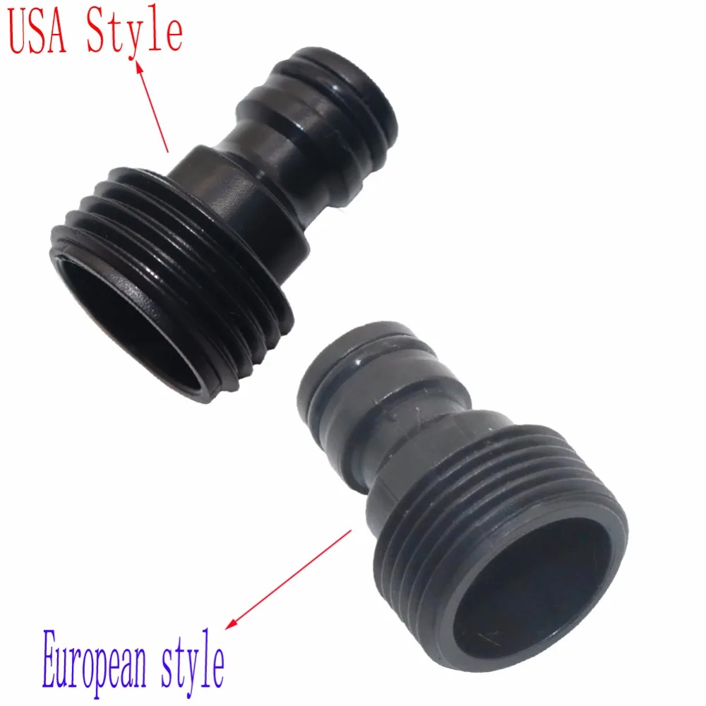 

10 pcs 3/4" Male Connection Quick Connectors Tap Nipple Joint Swivel Joint Water Pipe Connector Micro Irrigation Systems