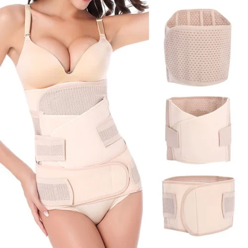 

3 in 1 Postpartum Support Recovery Belly Wrap Waist/Pelvis Belt Body Shaper Postnatal Shapewear