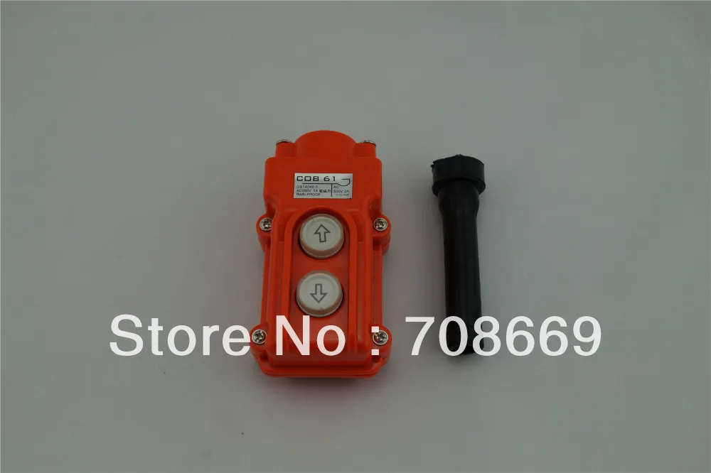 

NEW Hoist Crane Pendant Pushbutton Switch Up-Down Heavy Duty Rain Proof Button 2