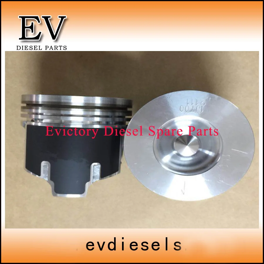 For Kubota excavator V2607 V2607T piston with piston pin and clip