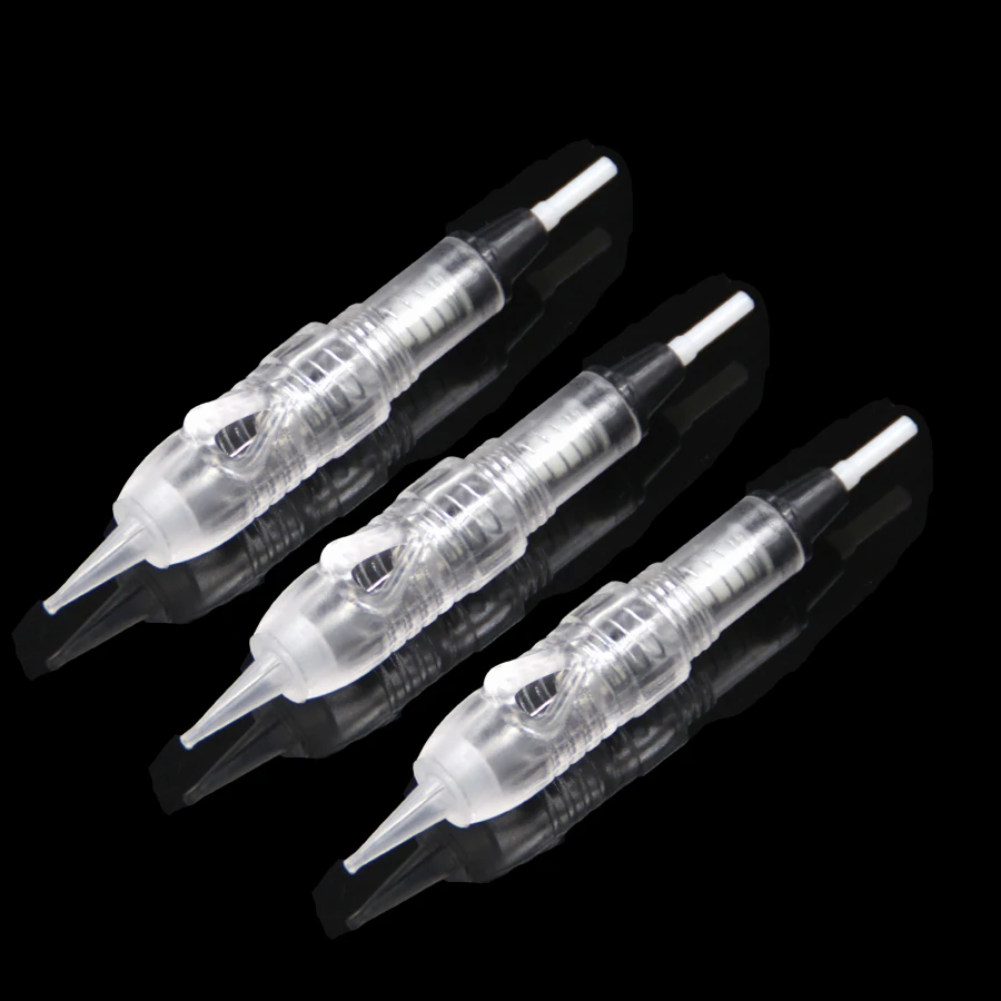 

50pcs 1rl semi permanent makeup cartridge tattoo eyebrow/lip needles for charmant or liberty tattoo machine 8mm size