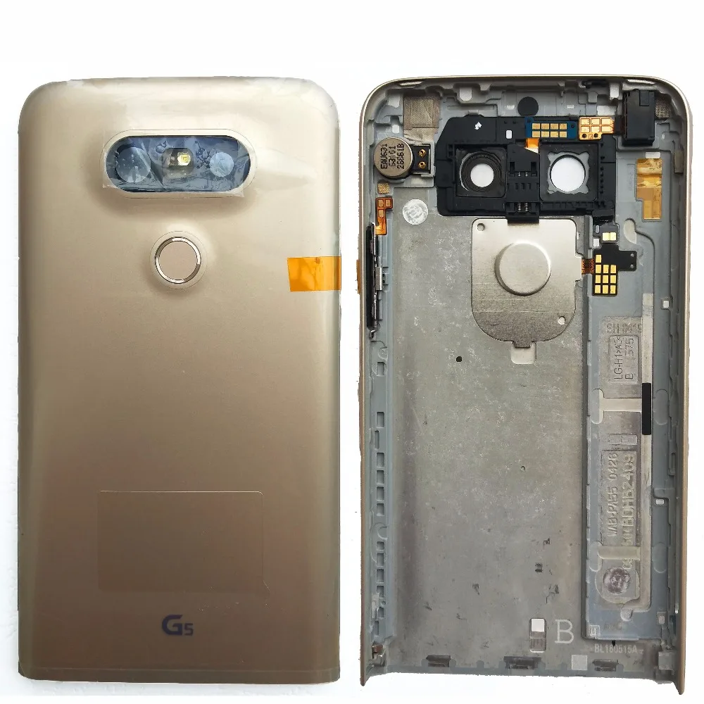 ZUCZUG Metal Battery Cover With Fingerprint Sensor Housing Back Case For LG G5 Repair Part No Logo