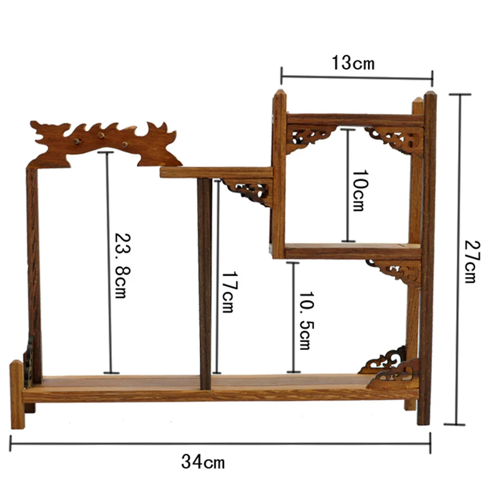 Ming and Qing furniture wenge wood edge Long curio shelf Shelf antique jewelry swing frame factory direct