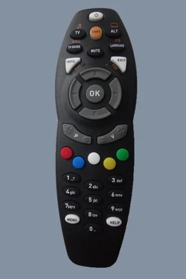 DStv wide silver TV universal remote control South Africa digital TV set-top box remote control.