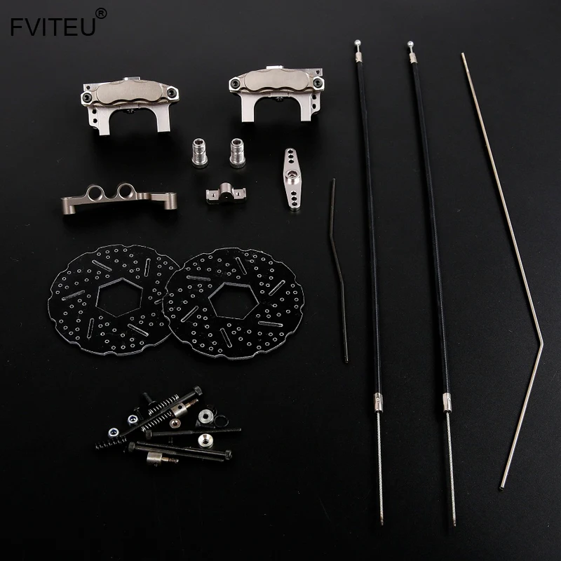 FVITEU Front Wheel Cable Brake system Set For 1/5 HPI Baja 5B 5T SS 5SC ROVAN KM 1.0 2.0