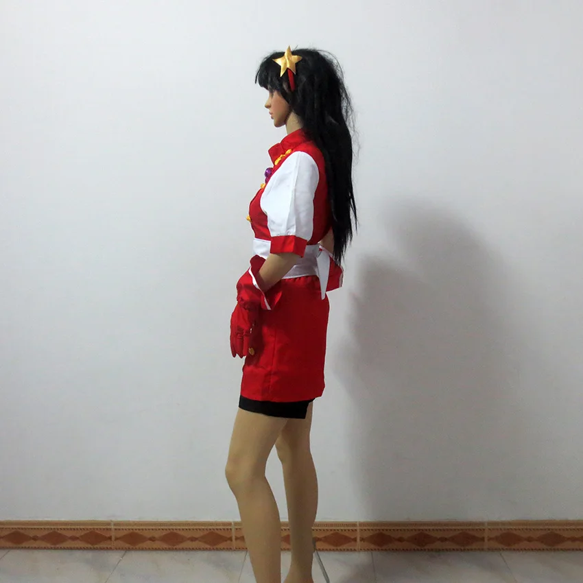 Il Costume Cosplay rosso e bianco di Athena Asamiya del re dei soldati personalizza la spedizione gratuita