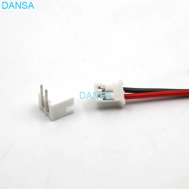 50sets Mini Micro PH2.0 JST 2.0mm Pitch 2Pin Side Entry Connector with 1007 26AWG 10cm To 25cm Electronic Wire Cable Pin header