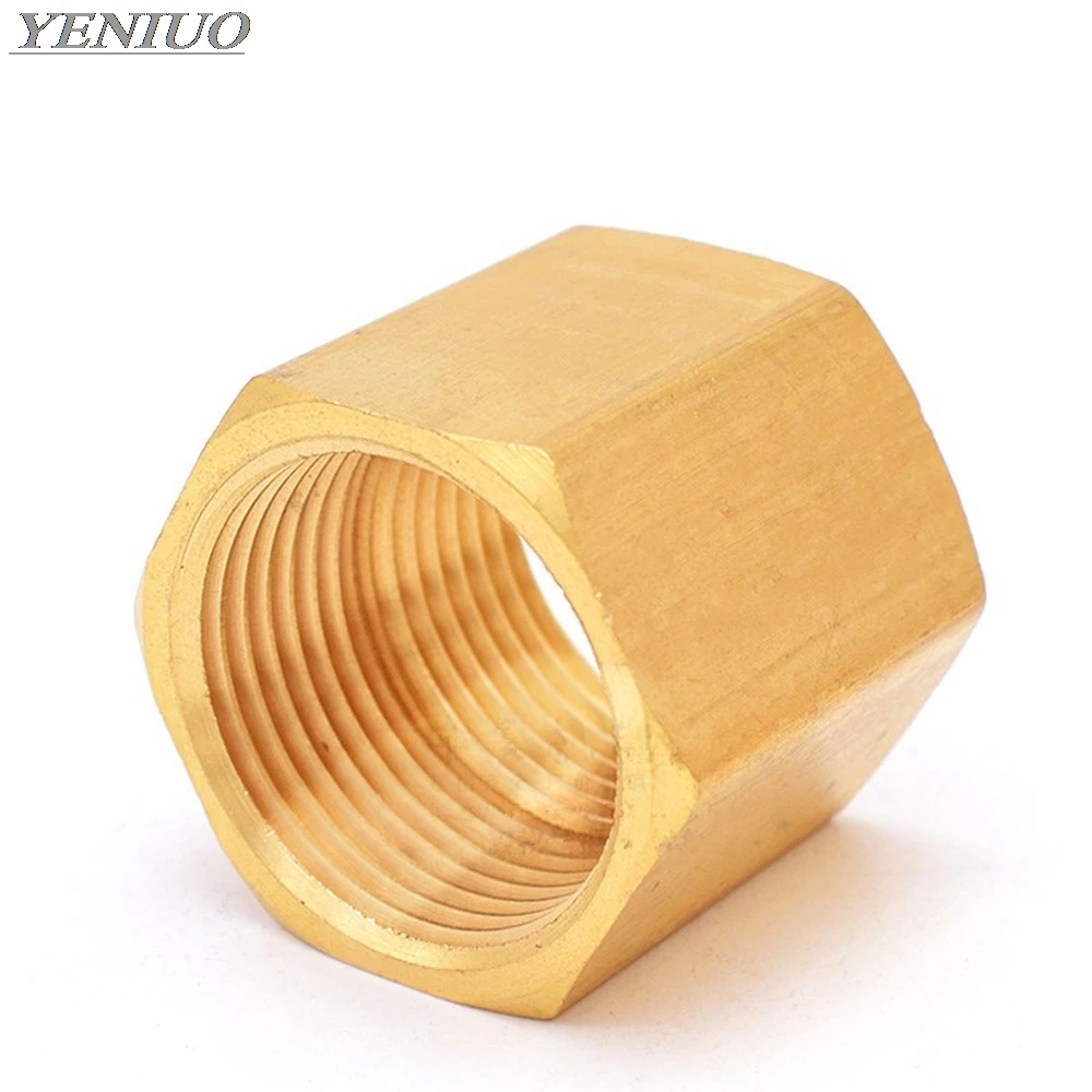 Brass Copper Hose Pipe Fitting Hex Coupling Coupler Fast Connetor Female Thread 1/8