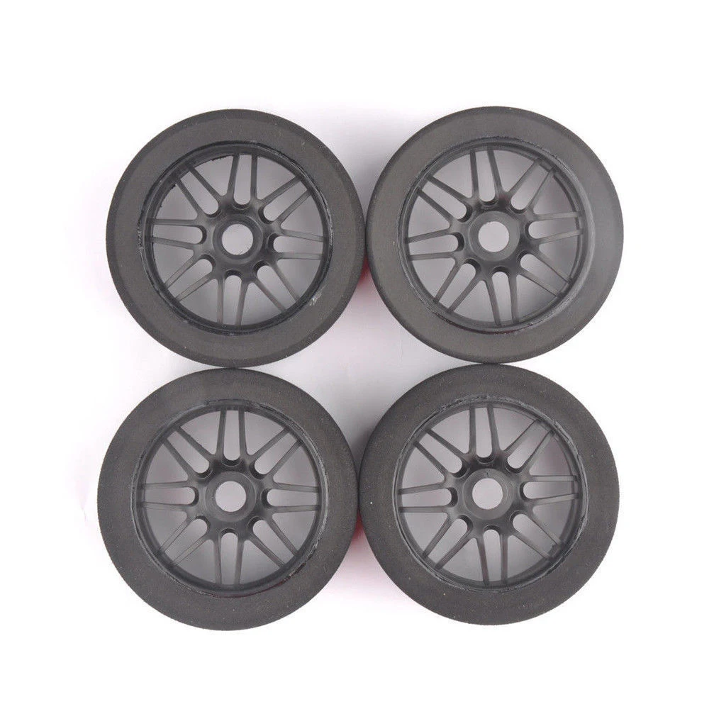 1/8 Scale 17mm Hex RC Foam Tires Wheel Rims 105mm Set Sponge Tires for HSP HPI Racing Car