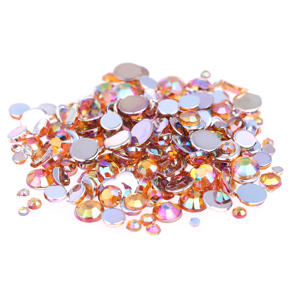 

4mm 2000pcs AB Colors Nail Rhinestones for Shoes Clothing Decorations High Shine Sparkling Tips Manicure 3D Flatback Rhinestones