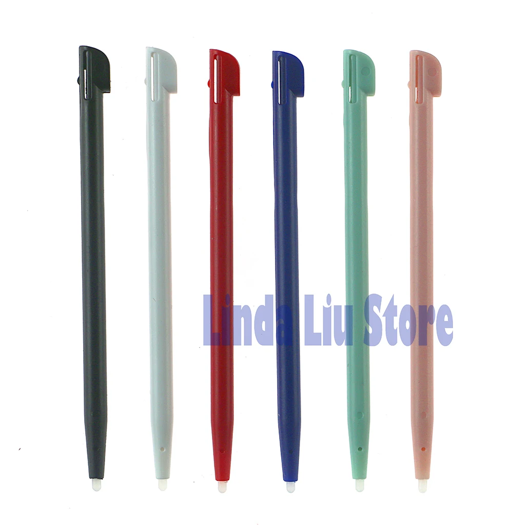 200pcs/lot game console mobile Touch pen for 2DS slots hard plastic stylus black red blue white